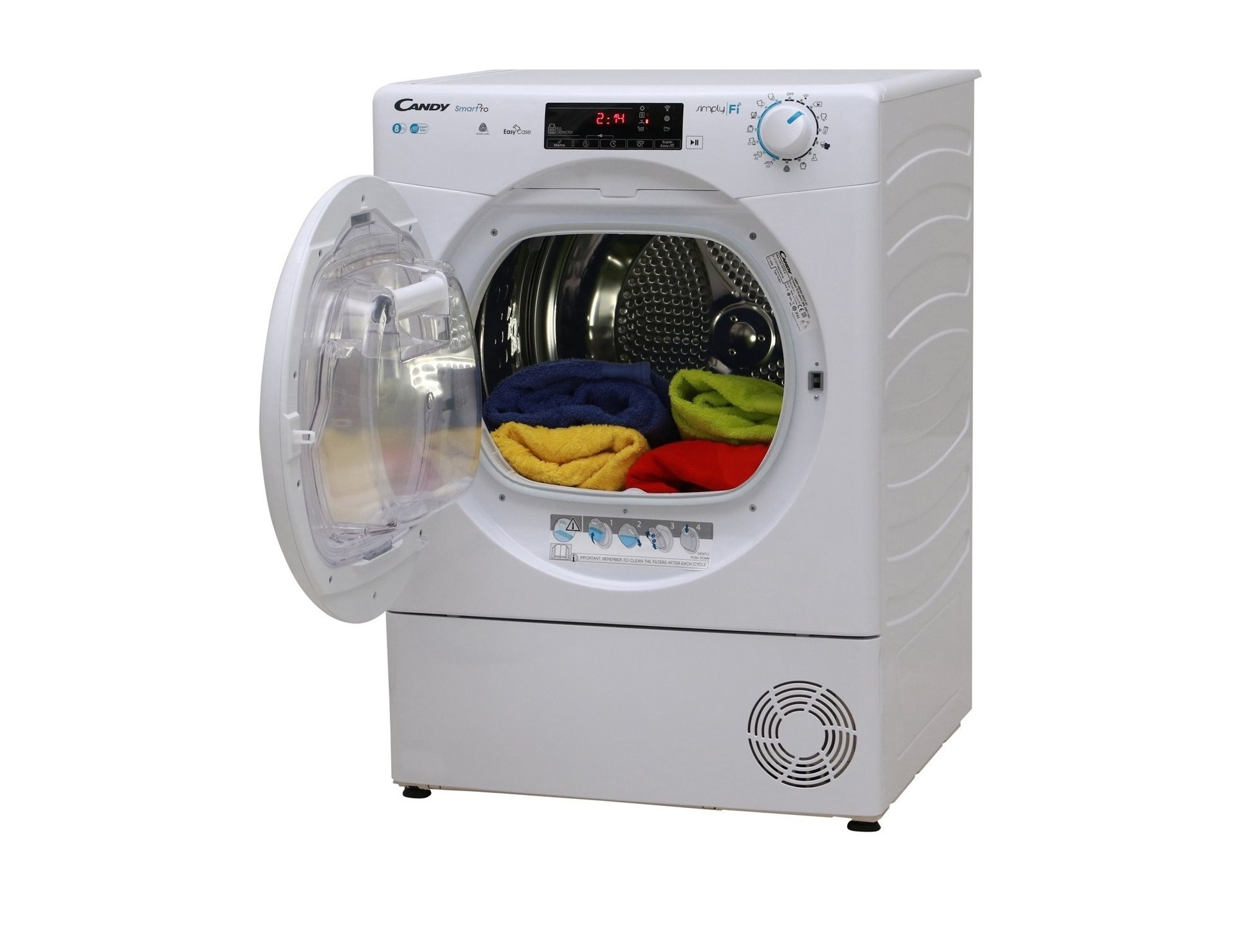Máquina de Secar Roupa Candy CSO C8TE-S 8kg Condensação