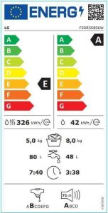 Máquina lavar e secar roupa LG F2DR5S8S6W 8kg5kg 1200rpm (2)