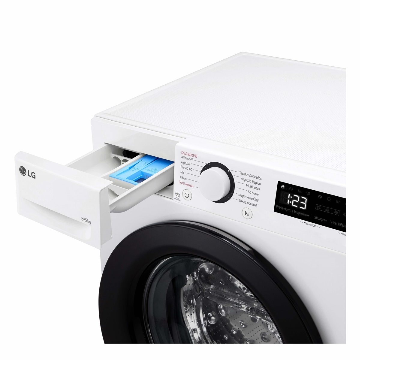Máquina lavar e secar roupa LG F2DR5S8S6W 8kg5kg 1200rpm (4)