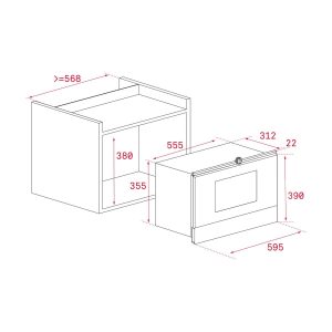 Microondas Teka ML 8220 BIS Cinzento 22 L 1200 W (2)