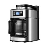 2 In1 Drip Coffee Cafetion Máquina de Café Automática com Capa de Café Espresso Machine Americana com Moedor de Feijão de Café Cafeteiras