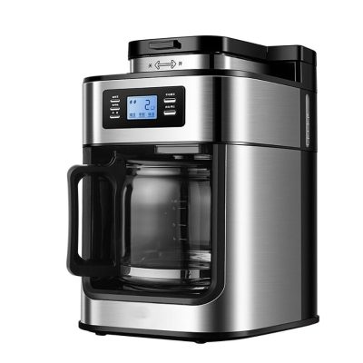 2 In1 Drip Coffee Cafetion Máquina de Café Automática com Capa de Café Espresso Machine Americana com Moedor de Feijão de Café Cafeteiras