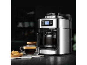 2 In1 Drip Coffee Cafetion Máquina de Café Automática com Capa de Café Espresso Machine Americana com Moedor de Feijão de Café Cafeteiras (5)