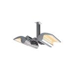 Aquecedores De Tecto Reflectores Duplos Com 2000w Cada Um Com Um Total De 4000w Lâmpadas Aquecedoras De Tecto Feitas De Aço Inoxidável Da Mais Alta Qualidade e De Alumínio Anodizado Com Grau De Protecção Ip65 Controlo Remoto Incluído