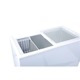 Arca congeladora com 2 portas de vidro deslizantes, aço, refrigeração estático, -18 a -25°C, 960x525x840 mm, EASYLINE 200L 10081 Vaiotec (3)