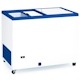 Arca congeladora de 100 cm e 300 litros com portas deslizantes opacas para a restauração. Freezer congelador horizontal para bares e restaurantes.