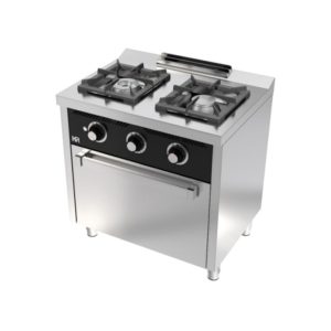 Cozinha Industrial a Gás 2 Queimadores Com Forno C2F600H by HR Fainca (1) Cozinha Industrial a Gás 2 Queimadores Com Forno C2F600H by HR Fainca
