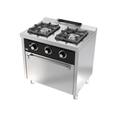Cozinha Industrial a Gás 2 Queimadores Com Forno C2F600H by HR Fainca
