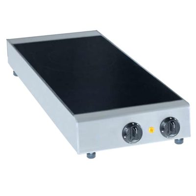EURAST - Fogão de vidro cerâmico 2 zonas quentes de bancada - 350x600x80 mm - 4300 W 230/1V - 30420G08