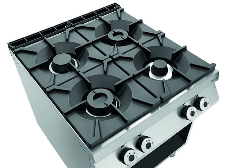 Fogão a gás 4 bicos 24,5 kw - base aberta - Bartscher. Bartscher (3)