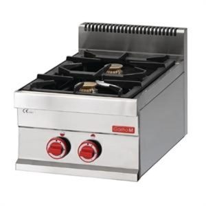Fogão a gás de 2 bicos com 2 bicos 6540 PCG line 650 Gastro M GL916