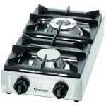 Fogão de mesa a gás de 2 bicos para gás propano B 350 D 660 H 170