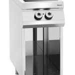 Fogão elétrico – vitrocerâmica com 2 zonas radiantes – base aberta – Bartscher. Bartscher