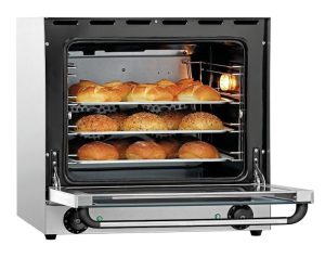 Forno de convecção profissional, aço inoxidável, 4 níveis, prateleiras 454 x 357 mm, gama de temp. 50-300°C, 2,67 kW, 10590 Vaiotec (3)