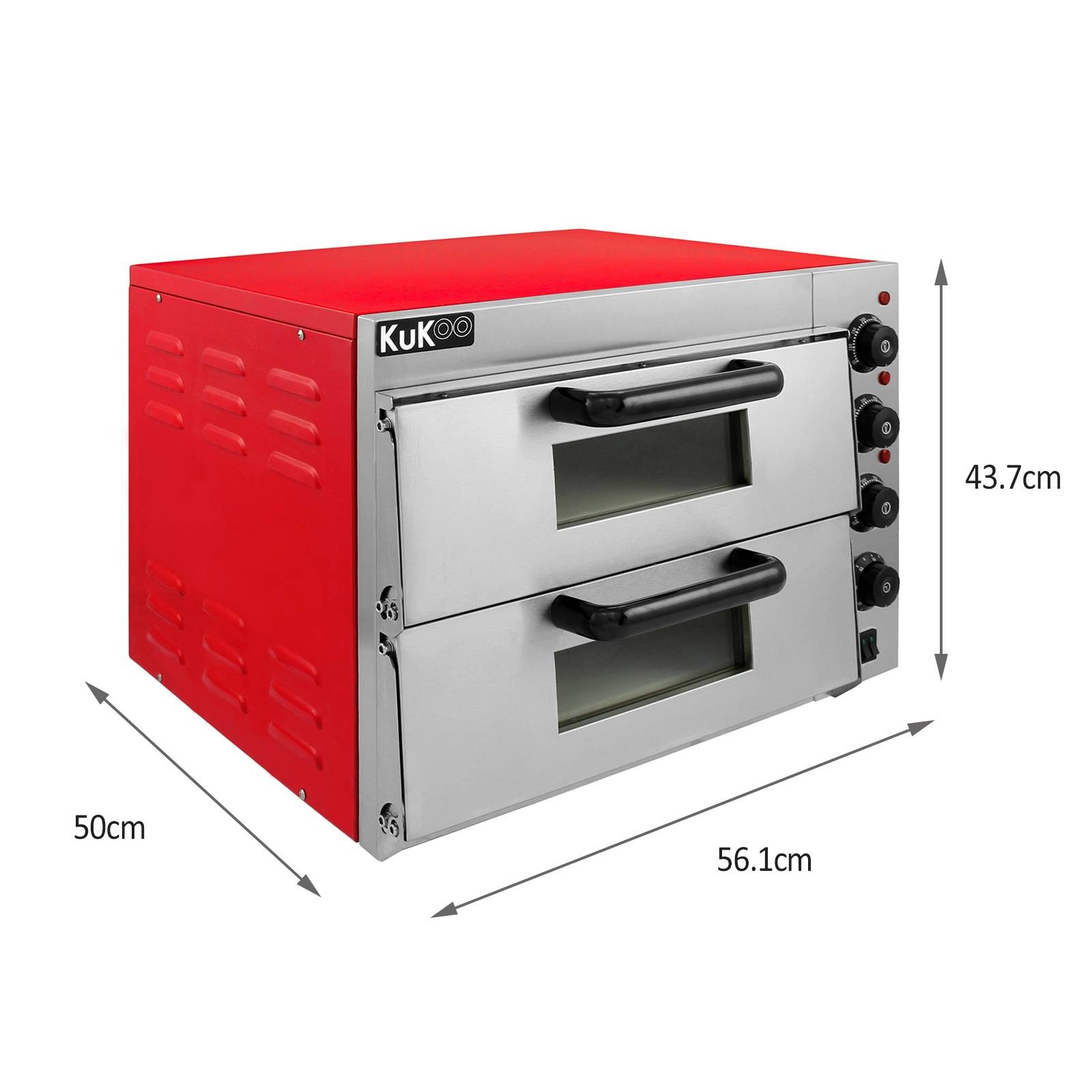 Forno elétrico de aço inoxidável kukoo com dupla câmara (1)