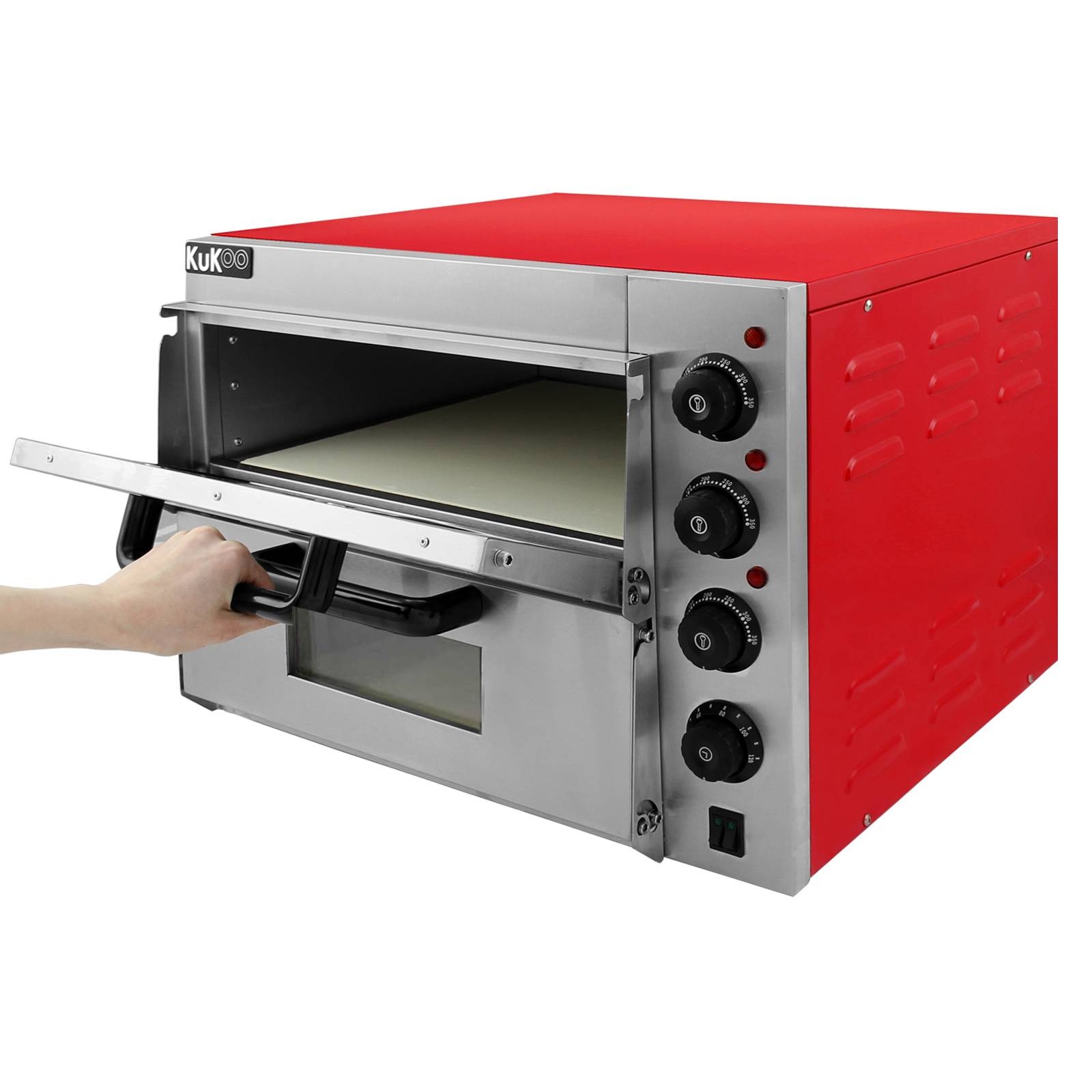 Forno elétrico de aço inoxidável kukoo com dupla câmara (5)