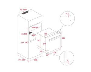 Forno sem moldura teka - hlb 8400 bk - preto (1)