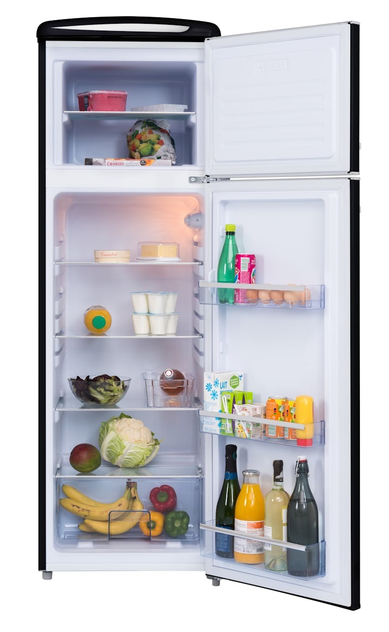 Frigorífico com congelador Frigelux RFDP246RNA++ Retro 246L Preto Black Classe E (6)