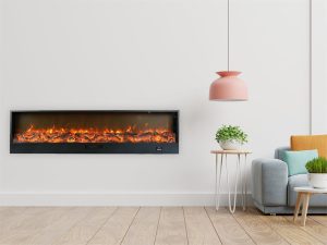 Lareira Eléctrica Embutida e Independente Modelo Etna. Lareira Interior De 3 Metros De Comprimento Com Verdadeiro Efeito (7)