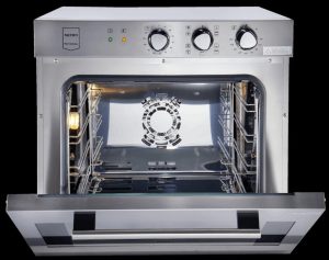 METRO Professional Forno de convecção GCO2001, aço inoxidável, 59 x 70.5 x 59 cm, 2200 W, 4 prateleiras, 4 níveis de cozedura, grill, temporizador (1)
