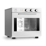 METRO Professional Forno de convecção GCO2001, aço inoxidável, 59 x 70.5 x 59 cm, 2200 W, 4 prateleiras, 4 níveis de cozedura, grill, temporizador