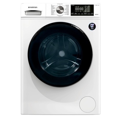 Máquina de lavar de carga frontal INFINITON WM-S94ABL, 9 kg, 1400 rpm, inversor, tratamento de vapor, A, branco