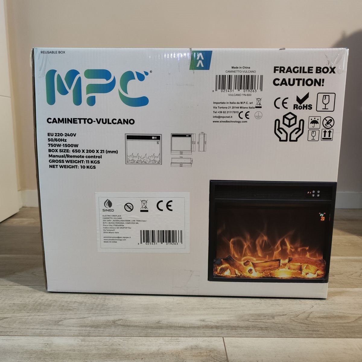 Novo queimador eléctrico LED para lareira, concebido para os nossos arredores de lareira ou como complemento das (6)