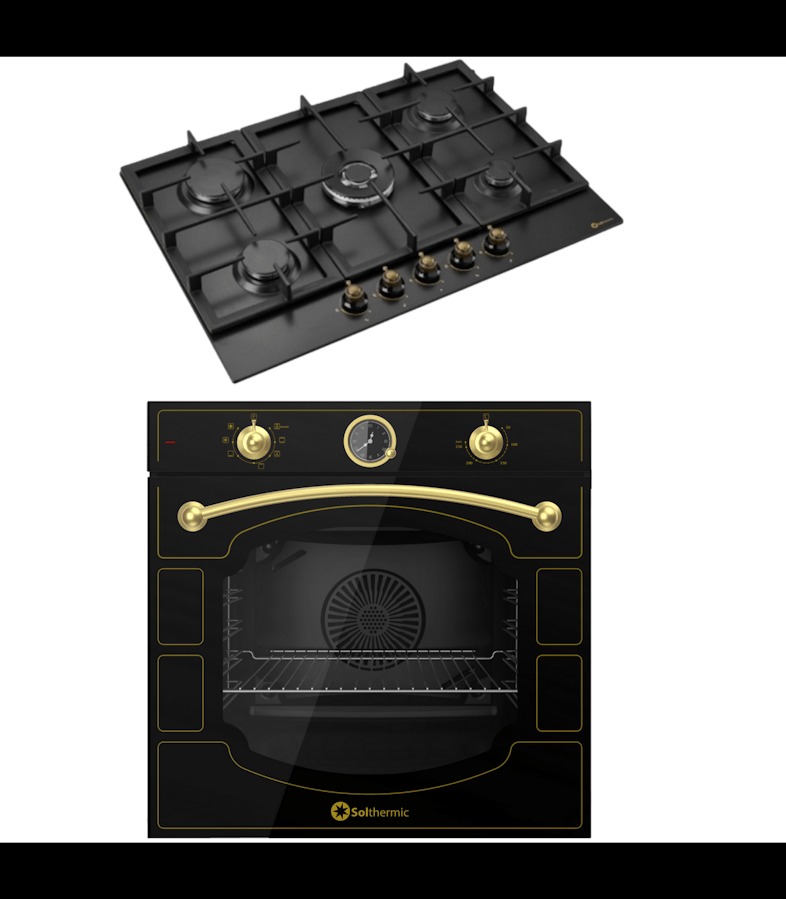 SOLTHERMIC® COMBO PACK HORNO FORNO RÚSTICO + PLACA DE FOGÃO A GÁS