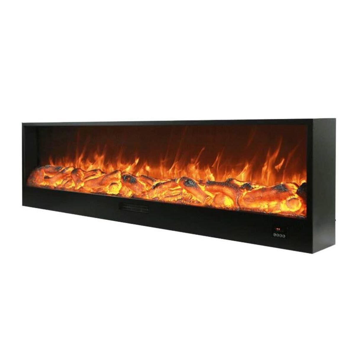 Sined Amiata Lareira Eléctrica Embutida Lareira Interior De 180 Cm De Comprimento Com (9) Sined Amiata Lareira Eléctrica Embutida Lareira Interior De 180 Cm De Comprimento Com Efeito De Chama Led Cor Laranja Ajustável a 6 Intensidades. Potência 750-1500w Controlos Manuais e Controlo Remoto Incluídos Estrutura Feita De Painéis Laminados a Frio.