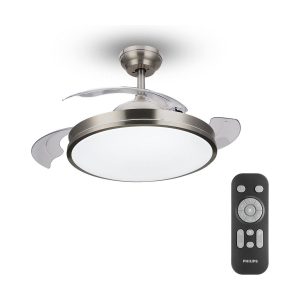 Ventilador de Teto com Luz Philips Atlas Nikel 450 lm 28 W