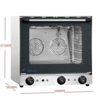 Forno de convecção Industrial elétrico ARSENT com grelha e vapor 4 Bandejas de 440×320 mm