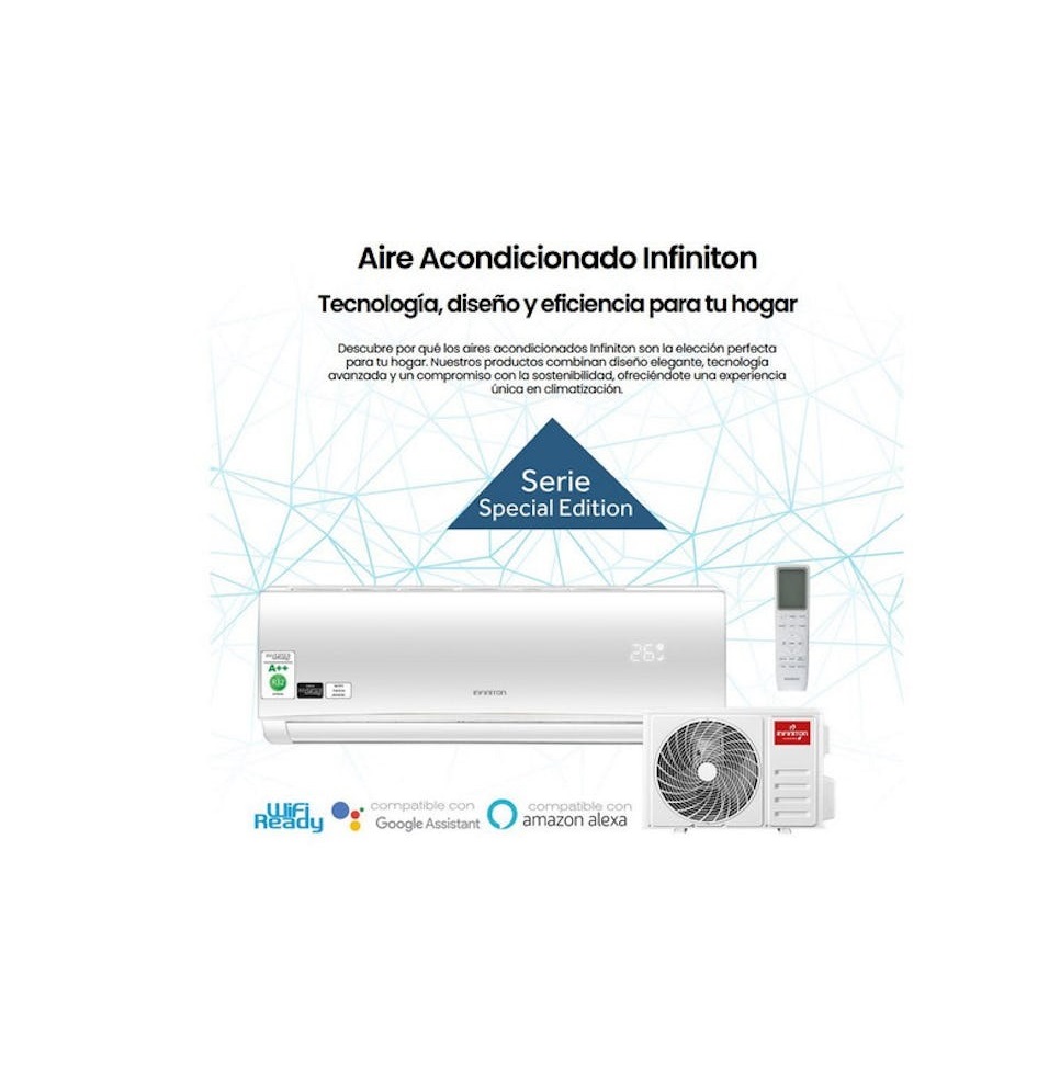 Aparelho de ar condicionado INFINITON SPTSE12A2, 12000 BTU, Wifi, bomba de calor, A++, branco (2)