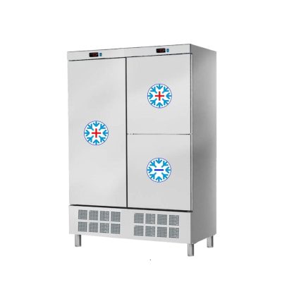 Armário de frigorífico misto 2 portas 560x542 e 1 dep. congeladas - 1400x720x2070 mm - 810 W 2301V - 70220609 Eurast