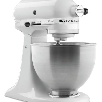 Batedeira profissional de 4,28 litros 5K45SSEWH - duas cores - KitchenAid - Branco - L35,8- P22,1- A35,3- Metal