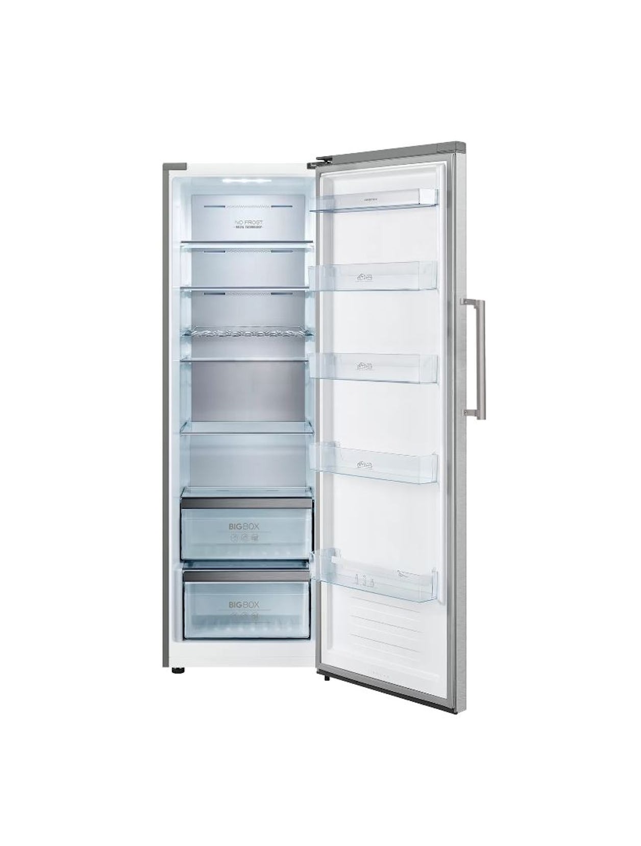 Frigorífico de uma porta Infiniton CL-85EH - Aço inoxidável, 370 litros, 1,855 m, No Frost, E (1)