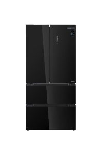 Frigorífico francês FRD-506Q83GEN, 506 L, 183 cm, E, Largura especial 84 cm, Crystal Black