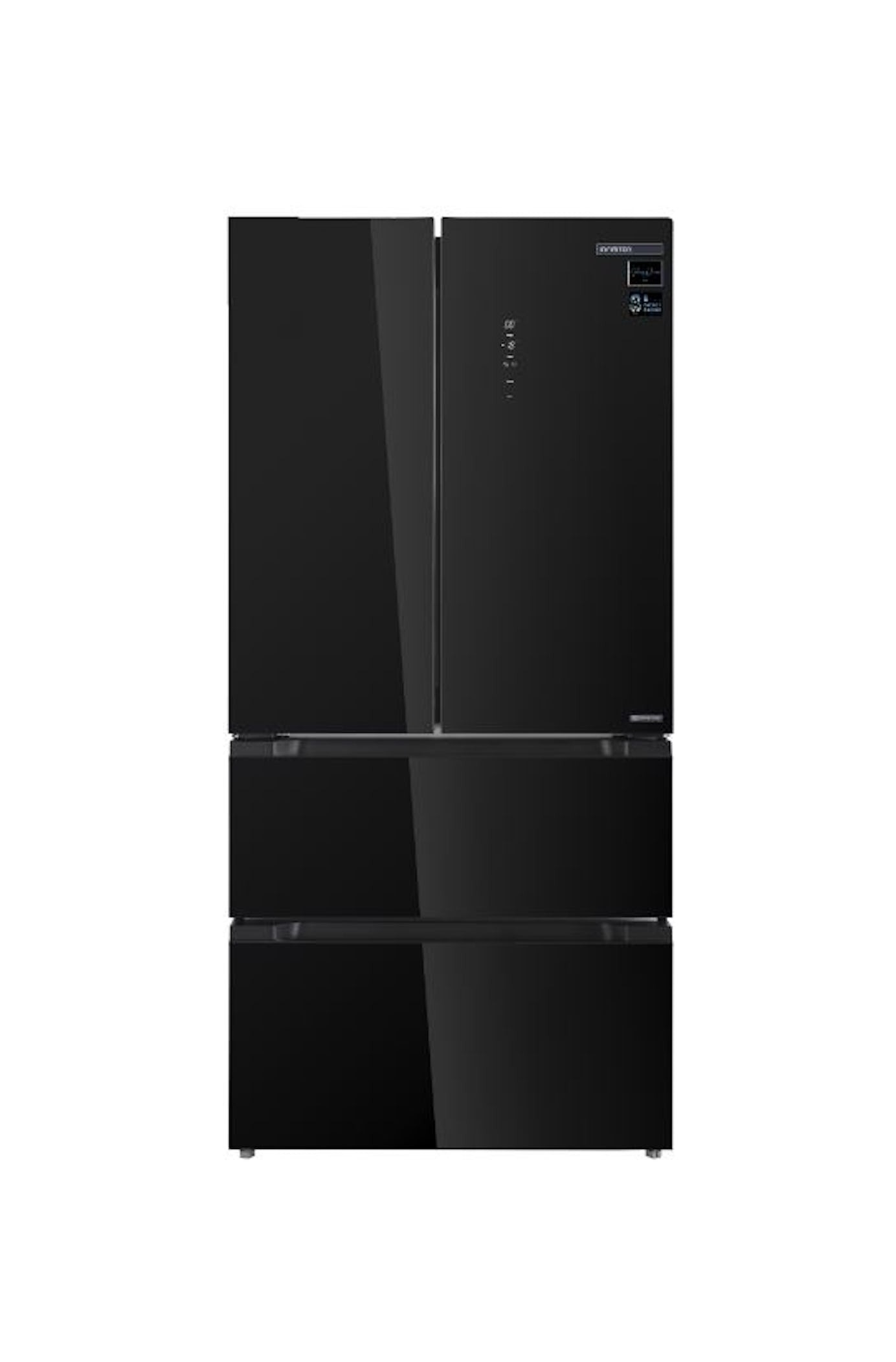 Frigorífico francês FRD-506Q83GEN, 506 L, 183 cm, E, Largura especial 84 cm, Crystal Black