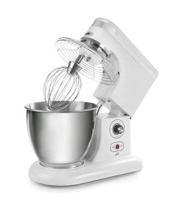 LACOR 69084 - Misturadora amassadora com tigela, 5 litros, Branco, 300 W, 5,3 tons, Aço Inoxidável