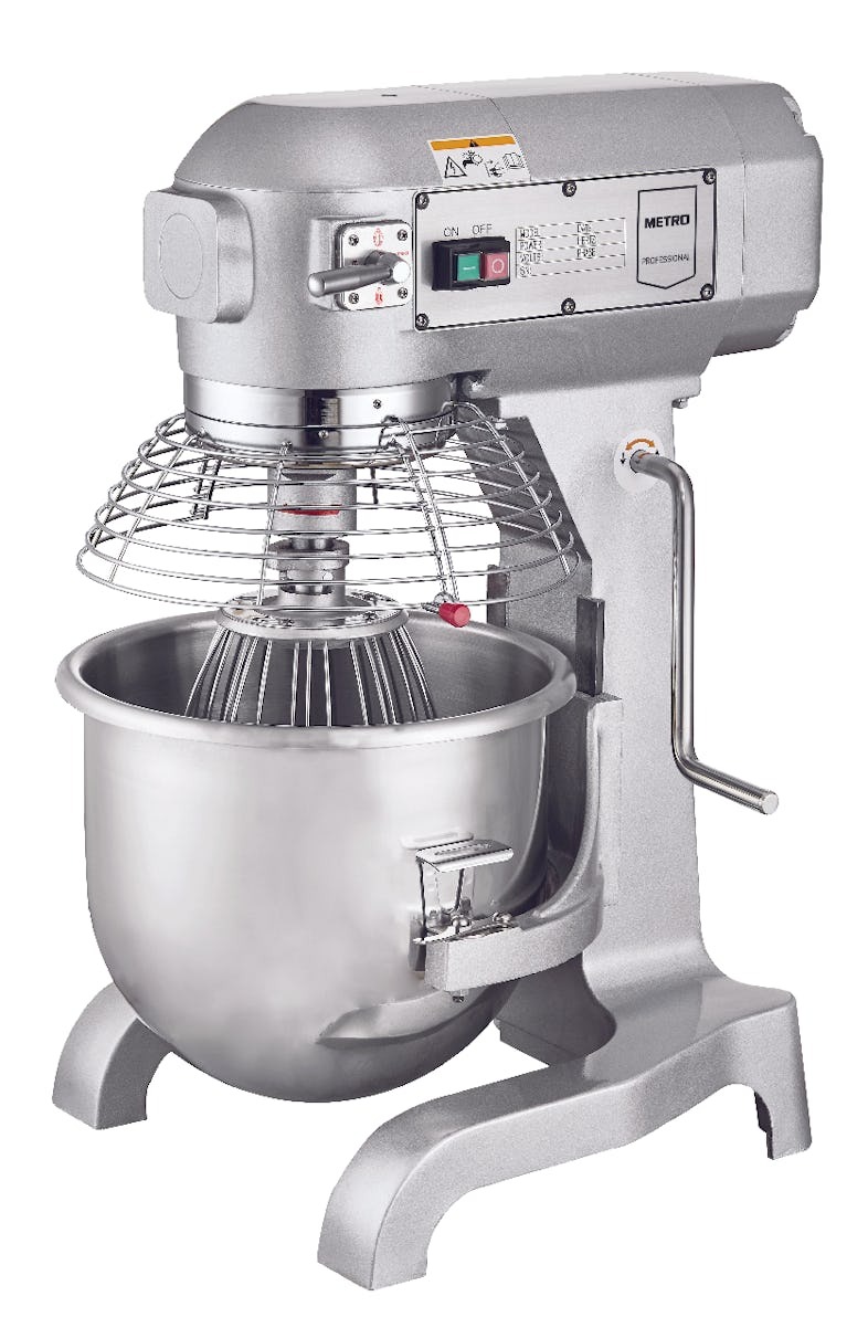 METRO Professional Misturadora GPM1020P, ferro fundidoaço inoxidávelalumínio fundido, 56 x 52 x 76 cm, 20 L, 3 velocidades, 1100 W, prateado